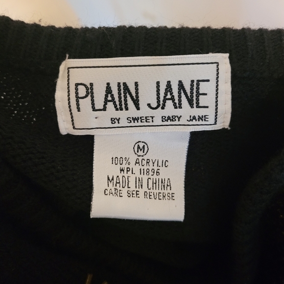 VINTAGE 80s Sequin Beaded Maxi Sweater Dress Long Sleeve Medium - Picture 8 of 8